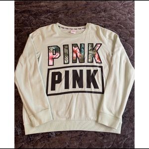 PINK VICTORIA SECRET tame teal sweatshirt